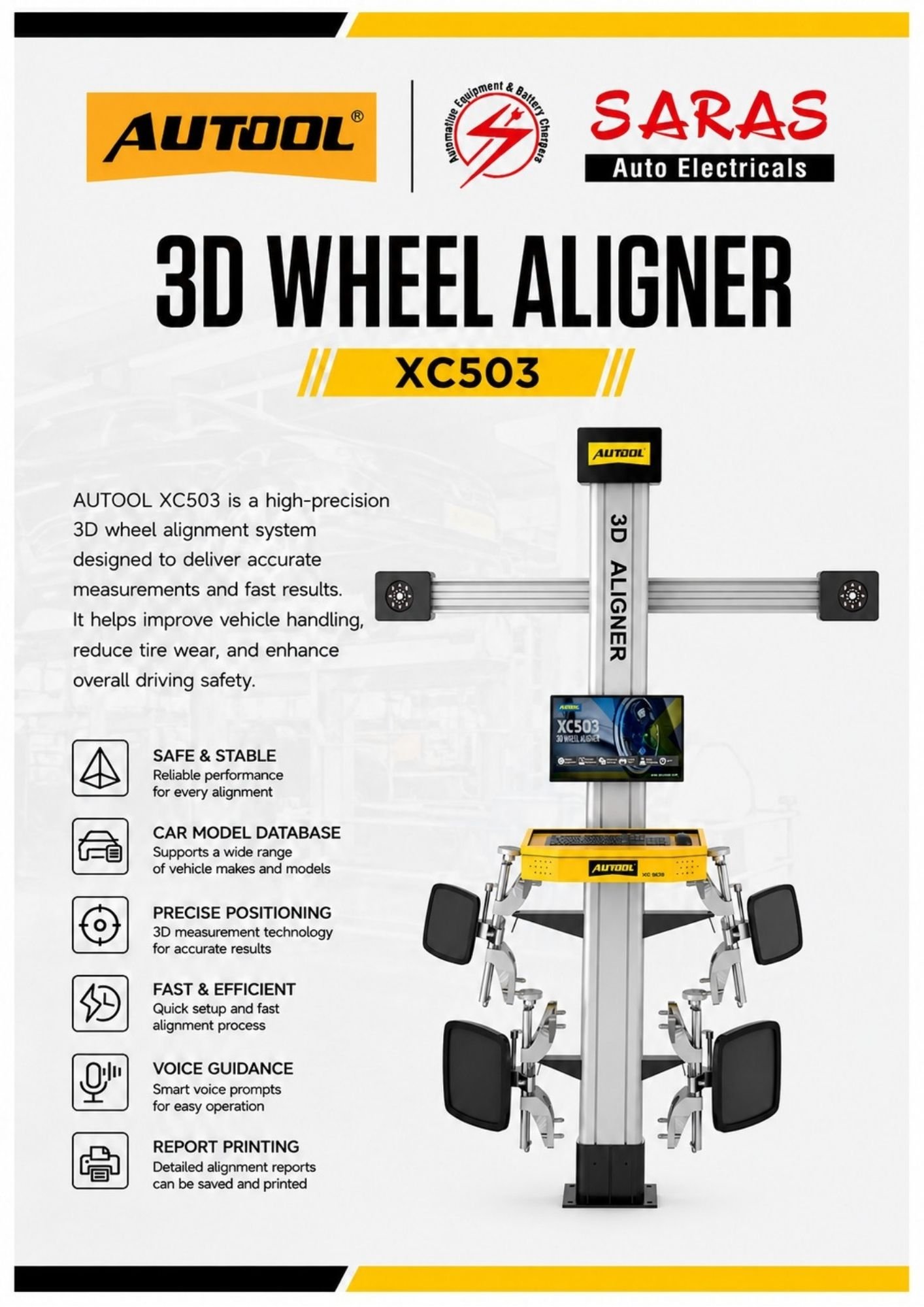 AUTOOL XC503 3D Wheel Alignment Machine