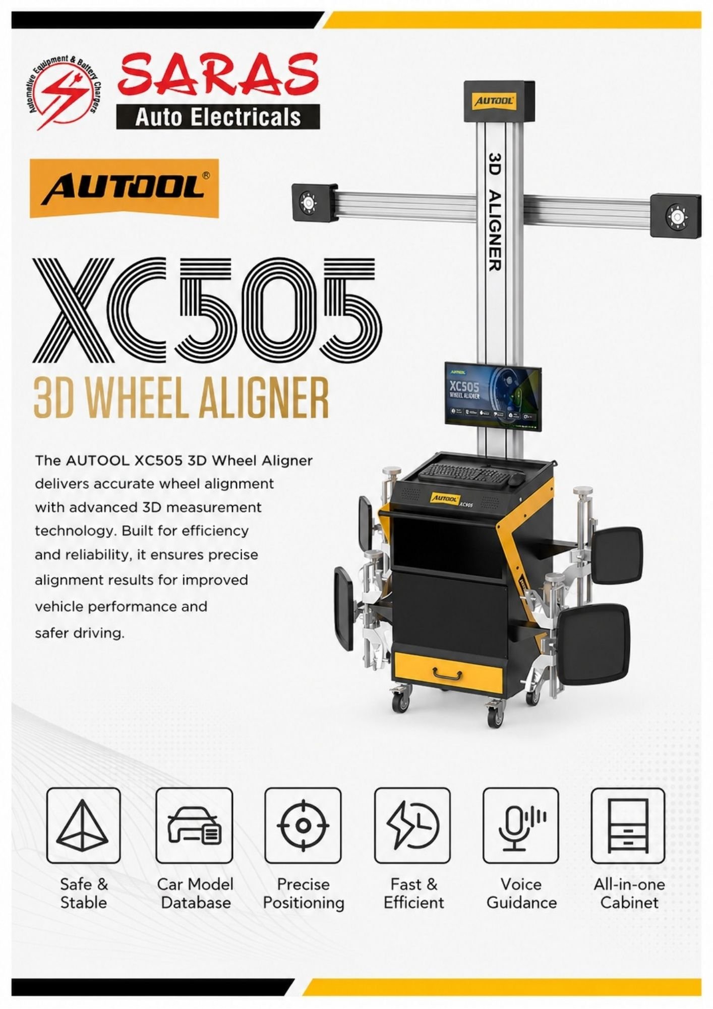 XC505 AUTOOL 3D Alignment Tire Machine