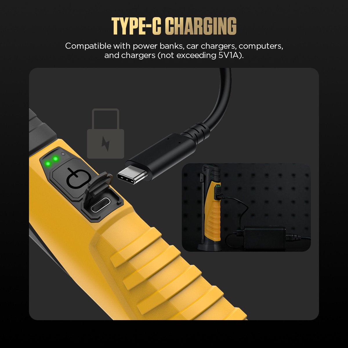 AUTOOL SL820 Rechargeable Work Light Portable Work Light - Image 10
