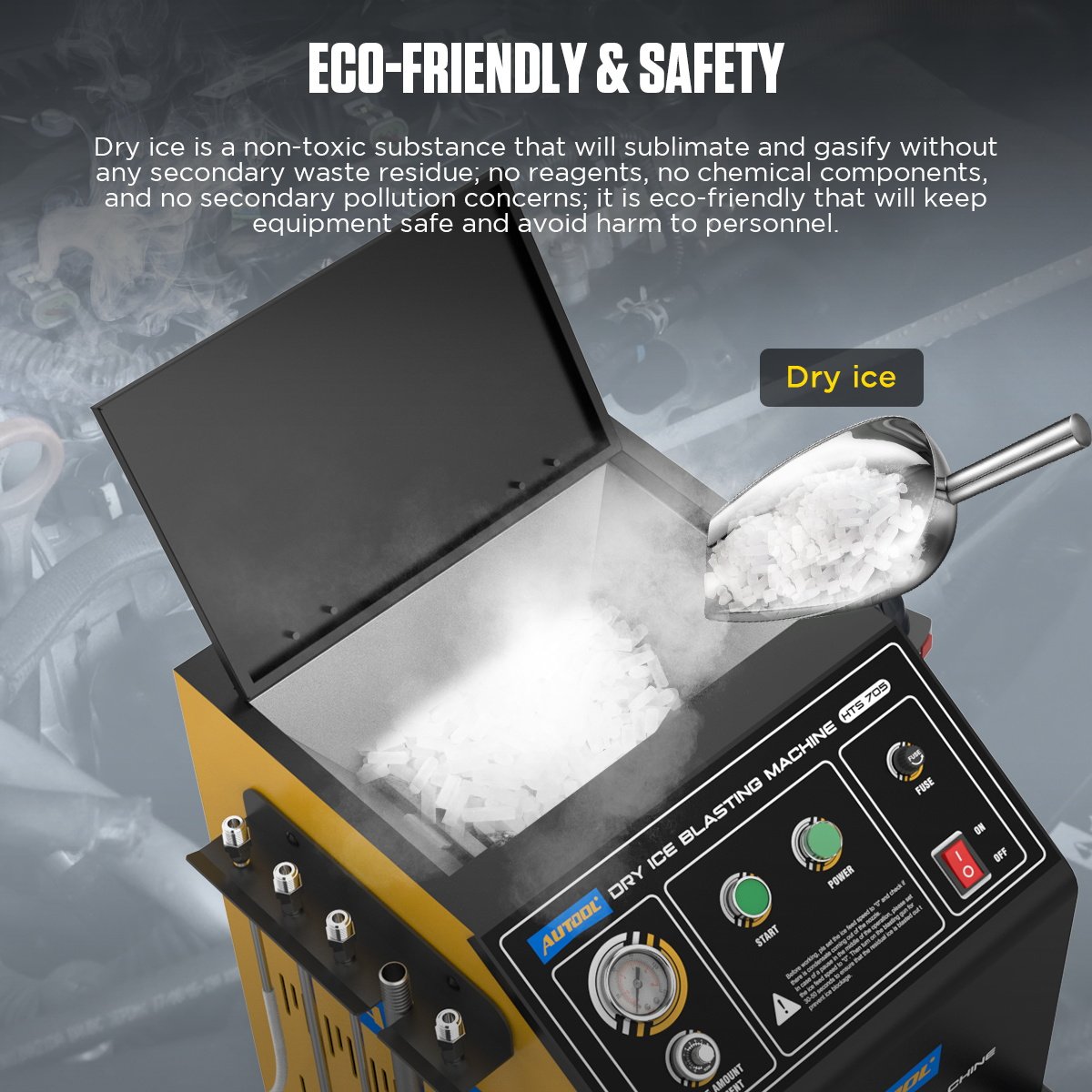 HTS705 AUTOOL Dry lce Blasting Machine - Image 5