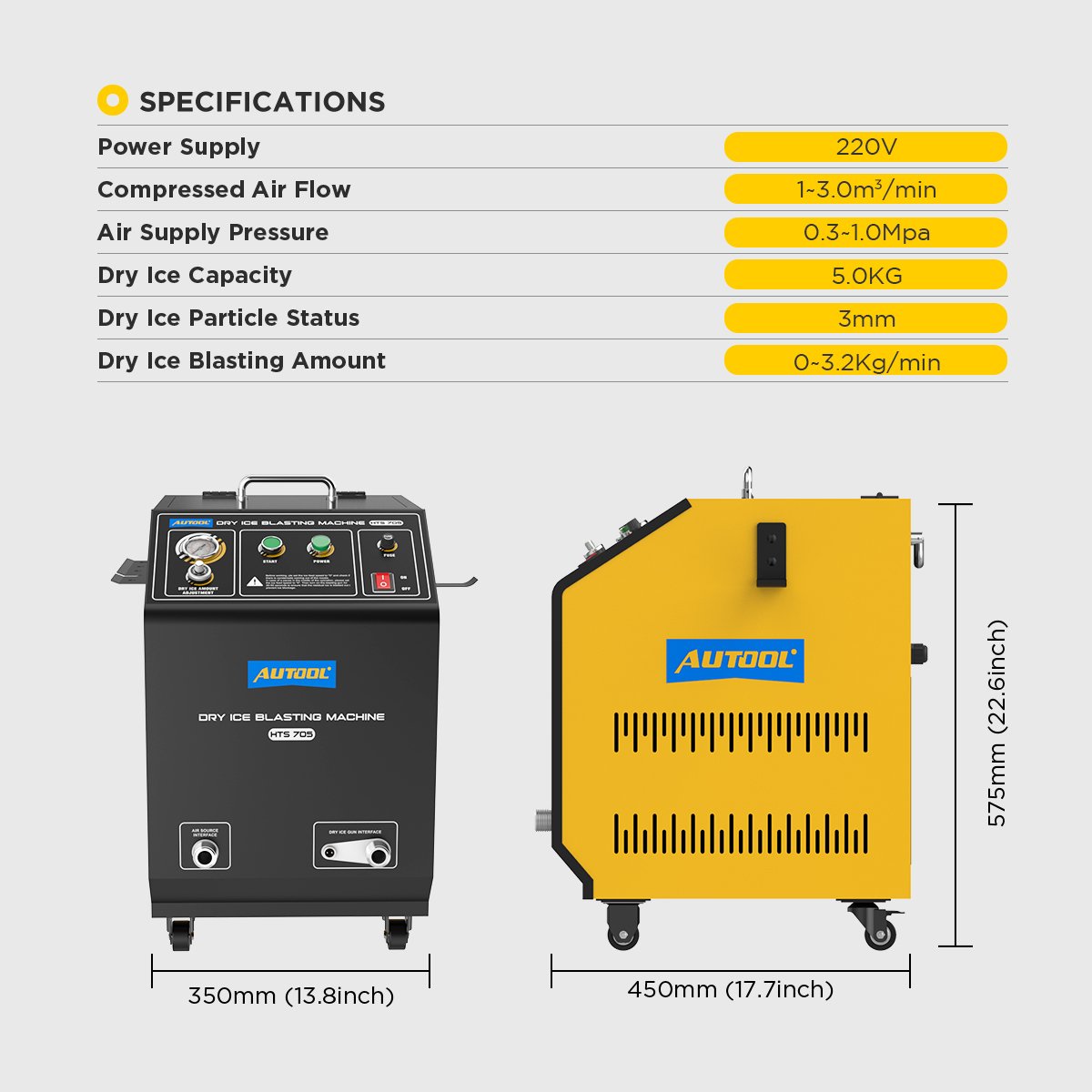 HTS705 AUTOOL Dry lce Blasting Machine - Image 8