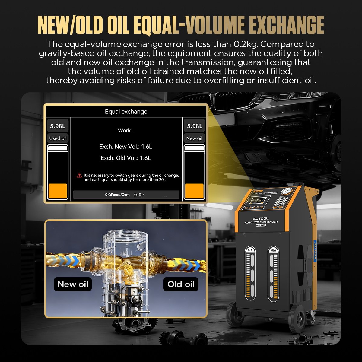 ATF705 AUTOOL Transmission Fluid Exchanger Fully Automatic - Image 4