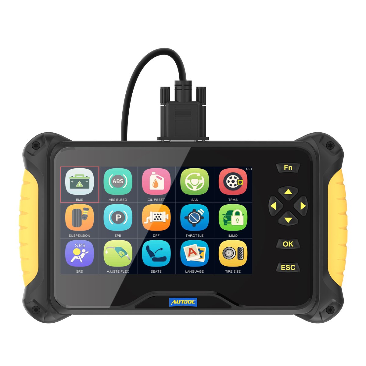 AUTOOL CS606 Auto OBD2 Scanner OBDII Diagnostic Tools for 21 Resets Engine ABS SRS SAS EPB DPF Head Lamp Code Reader Scan Tool
