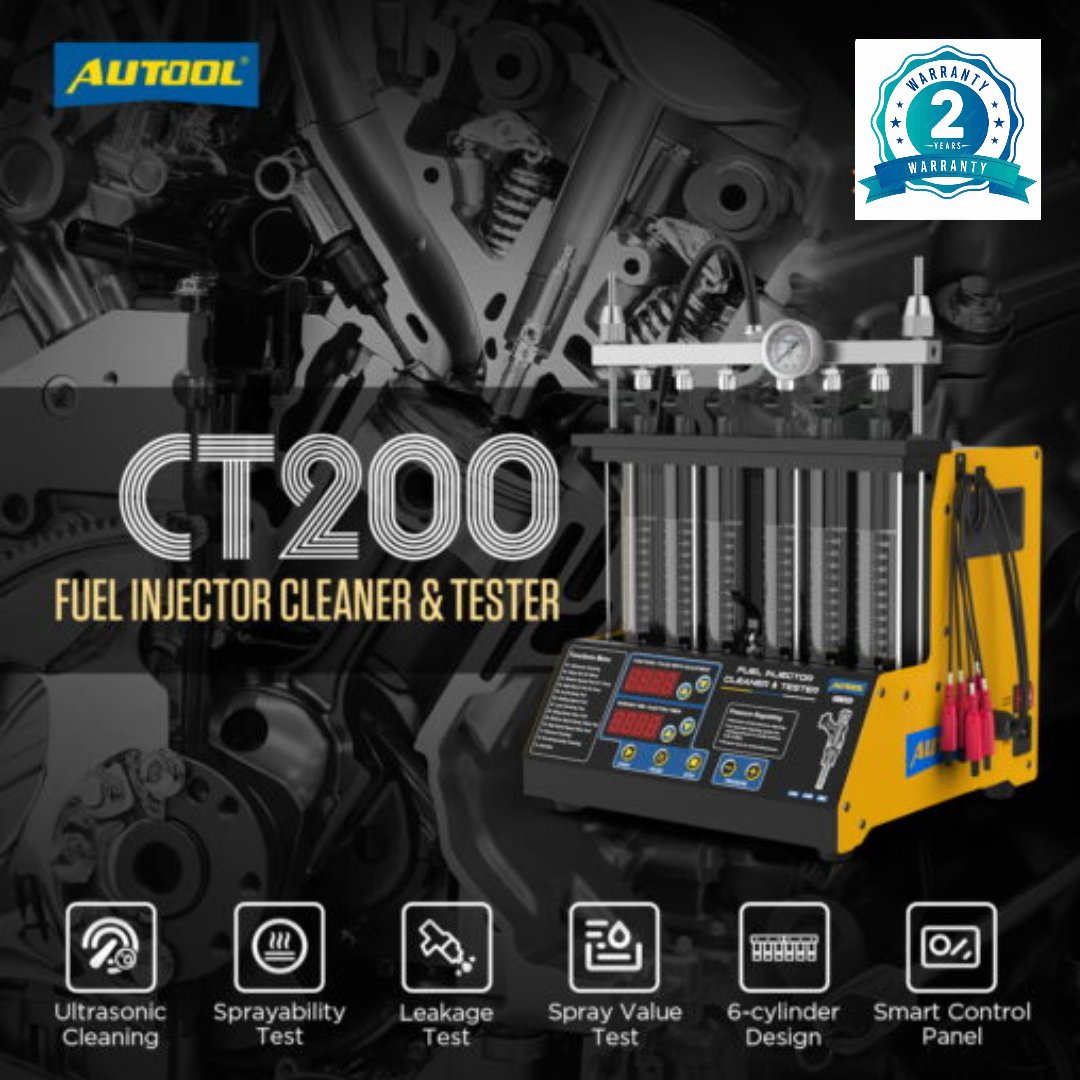 AUTOOL CT200 Injector Ultrasonic Cleaner & Tester - Image 10