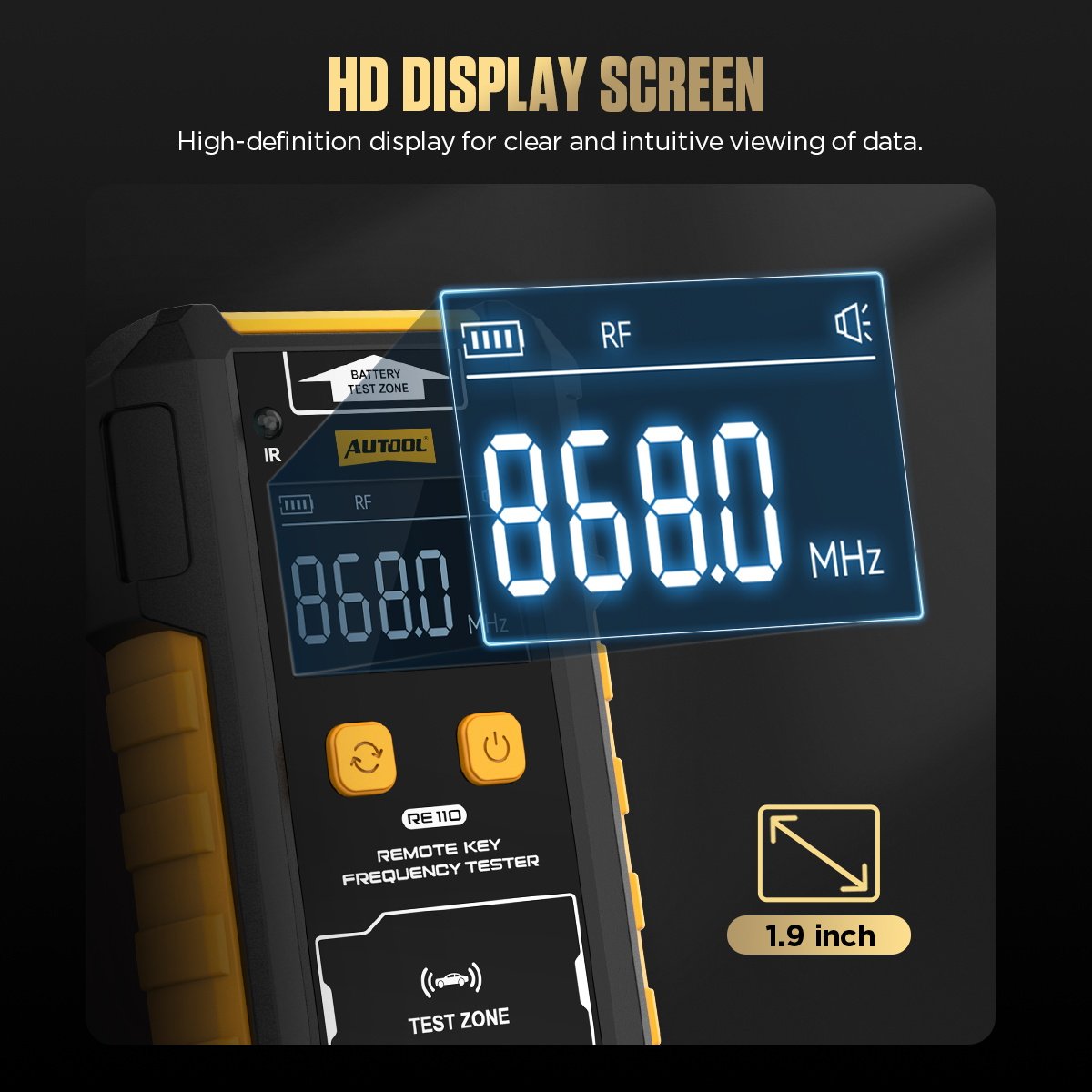 RE110 AUTOOL Car Remote Key Frequency Tester - Image 6