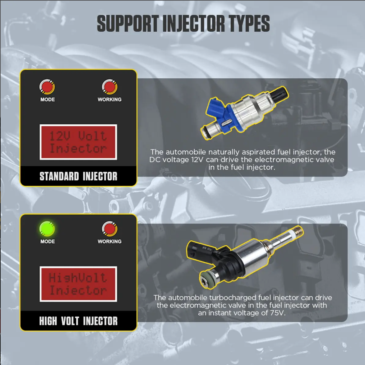 CT60 AUTOOL Fuel Injector Pulse Tester - Image 2