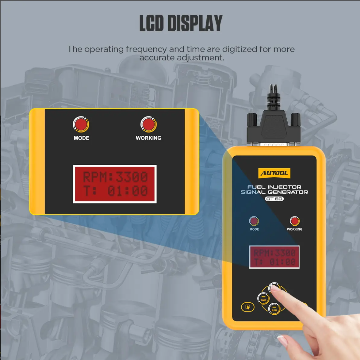 CT60 AUTOOL Fuel Injector Pulse Tester - Image 5