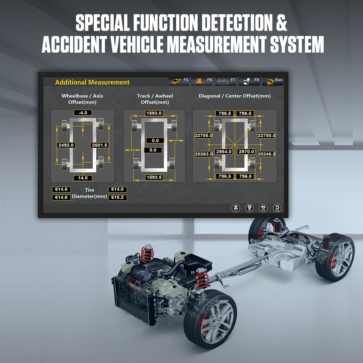 XC503 AUTOOL 3D Wheel Alignment Machine For All Indian Cars - Image 7