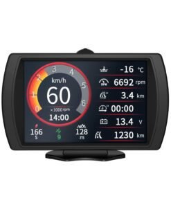 MR CARTOOL Automotive Digital Inclinometer M90 Car HUD Roll Pitch Angle Slope Meter for Off-Road SUV Vehicles