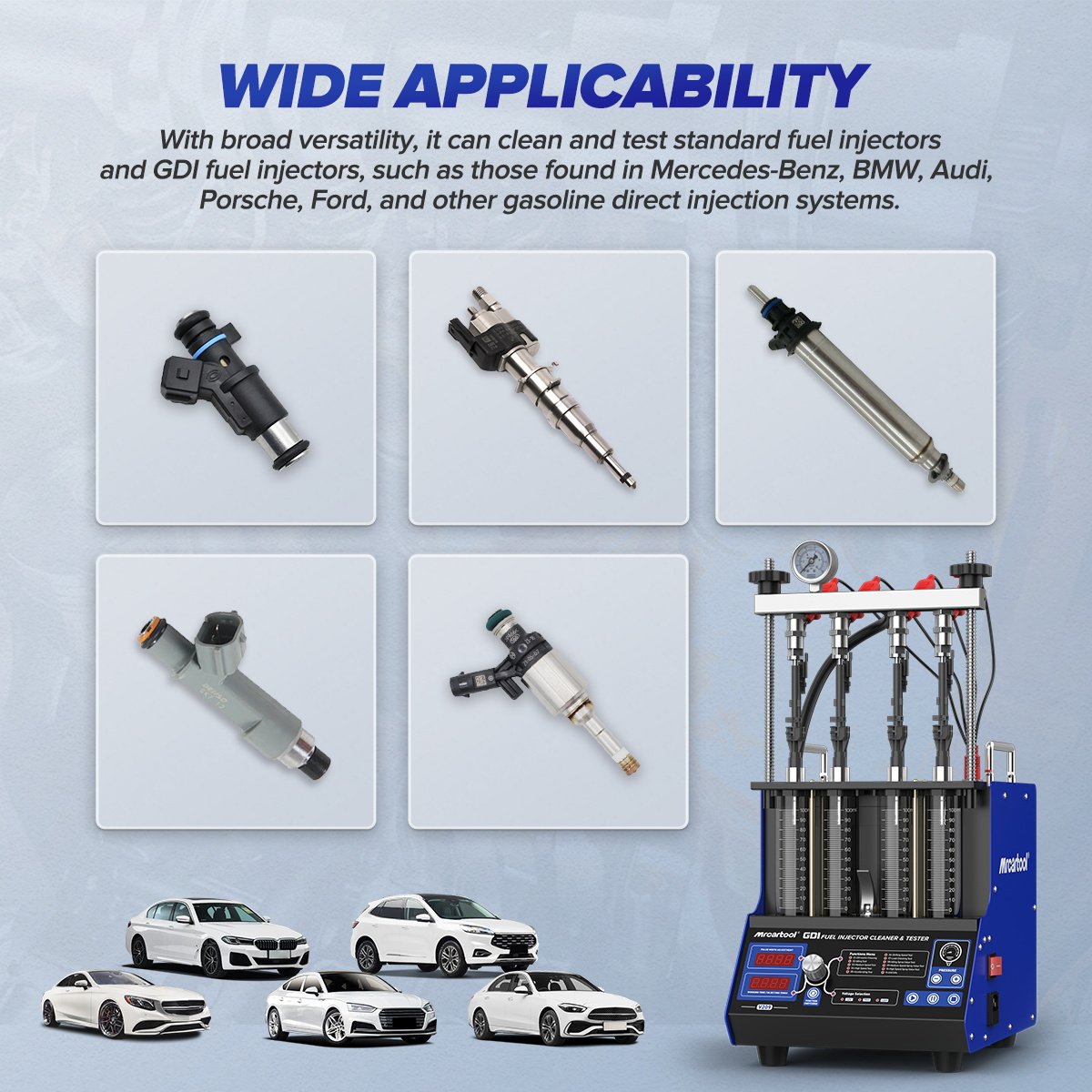 V209 MRCARTOOL GDI Petrol Fuel Injector Cleaner 4-Cylinder - Image 2