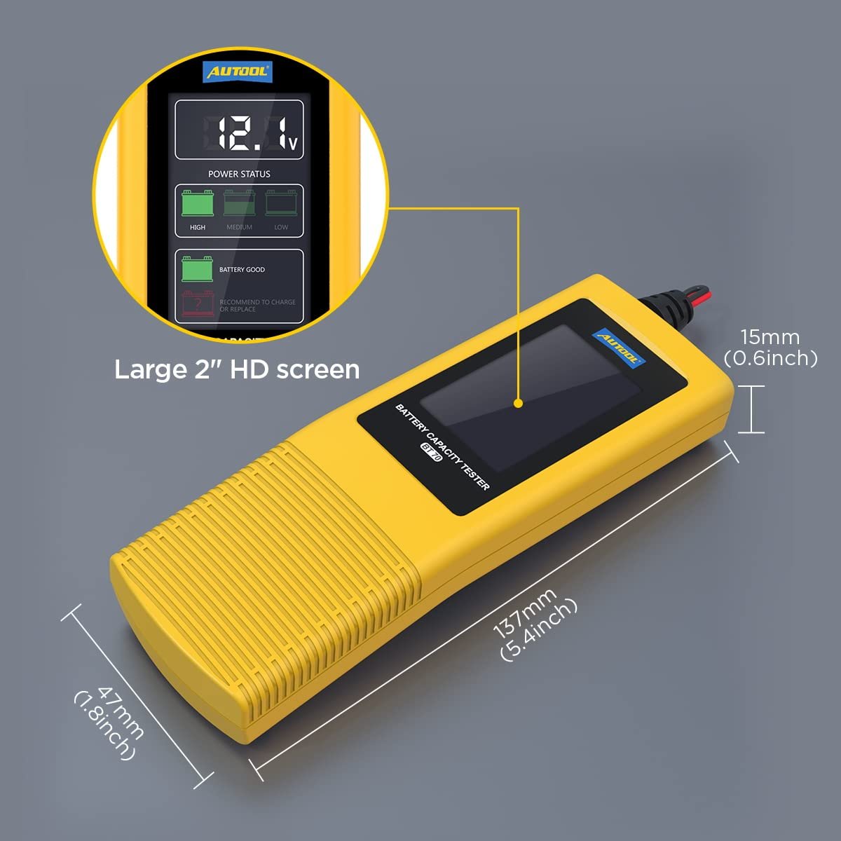 BT70 AUTOOL mini automotive voltage battery monitor 12/24V - Image 3