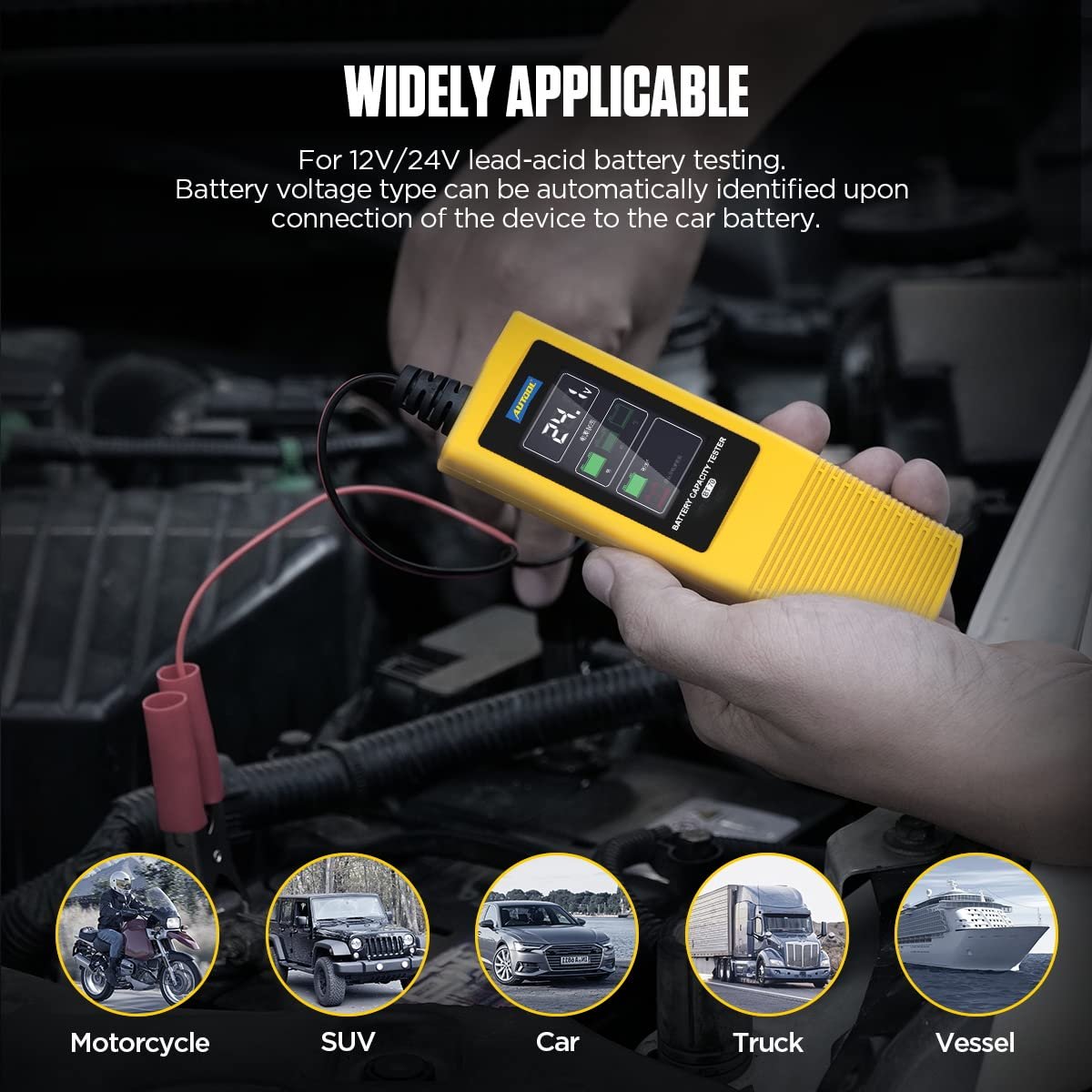 BT70 AUTOOL mini automotive voltage battery monitor 12/24V - Image 4