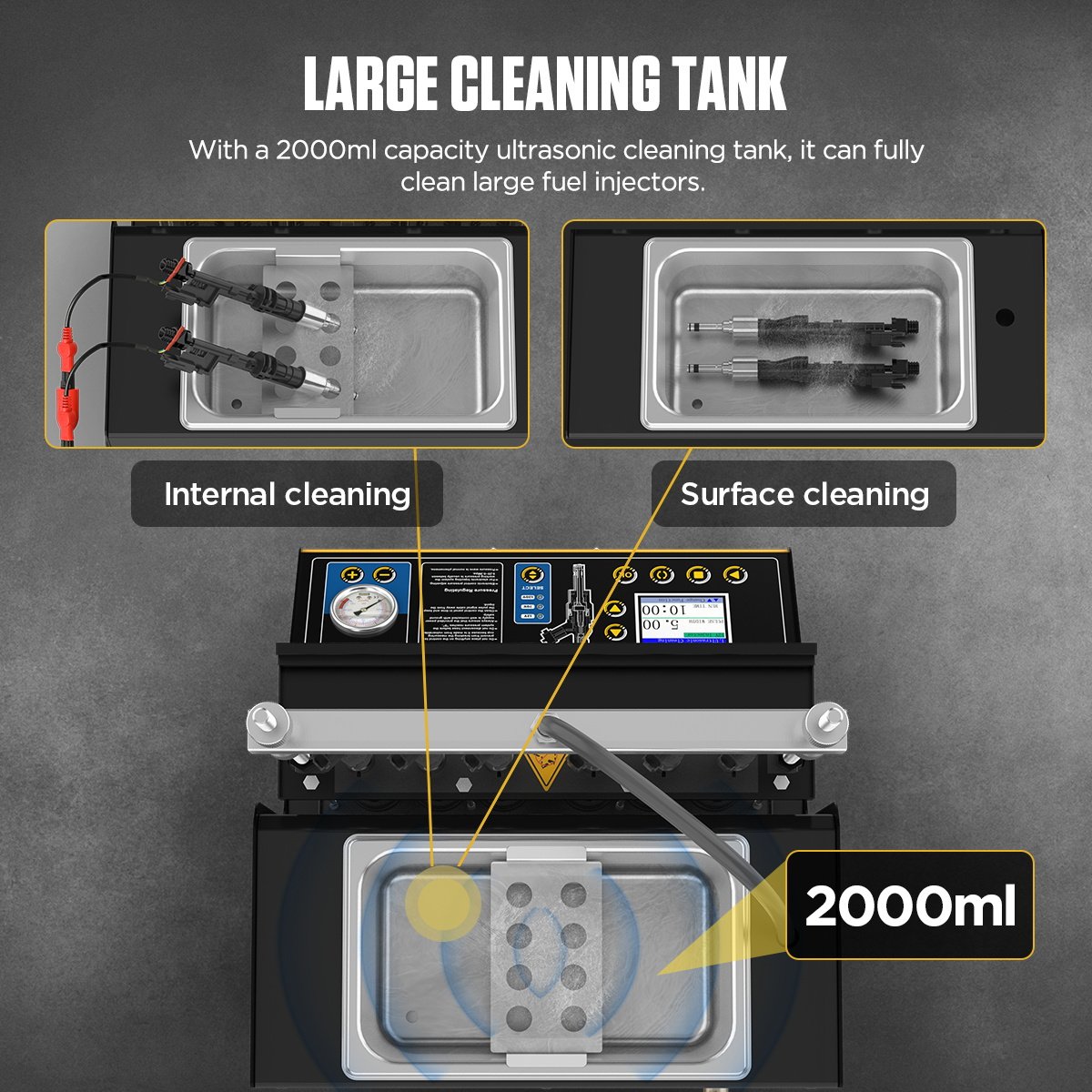 CT500 AUTOOL 6 Cylinder GDI Petrol Injector Testing and Cleaning Machine - Image 6